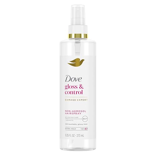 Dove Extra Hold Styling Hairspray Gloss & Control Hairspray Non-Aerosol for Long-Lasting Hold & Shine for 24H Touchable, Glossy Hold 9.25 oz Beauty & Personal Care Dove