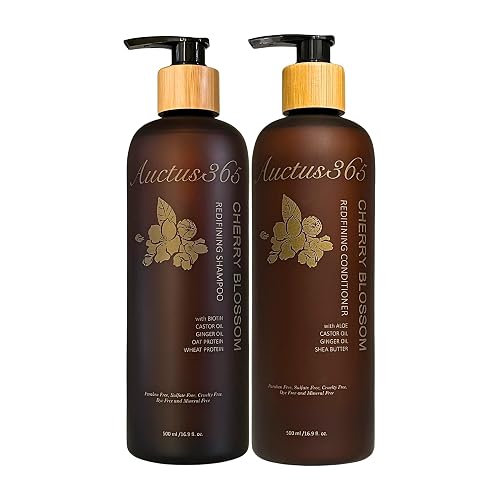 Auctus365 100% Organic Cherry Blossom Shampoo and Conditioner Beauty & Personal Care Auctus365