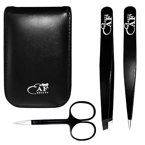 EAF Beauty eyebrow tweezer set, best grooming hair remover, heavy duty craft tweezers, sharp tweezers, and brow tweezers. fine point tweezers, Beauty & Personal Care EAF Beauty
