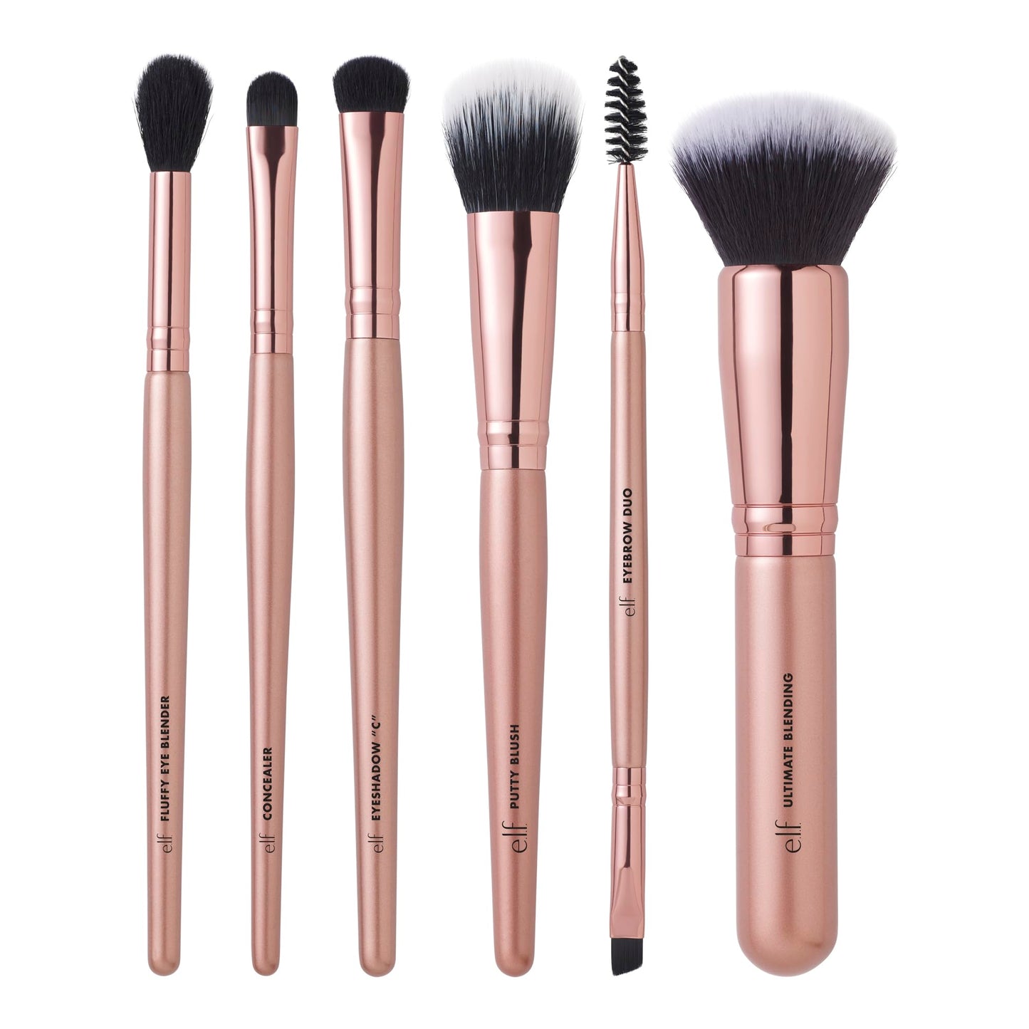 e.l.f. Flawless Face Kit, 6-Piece Brush Collection, Brushes For Face, Eyes & Brows, Vegan & Cruelty-Free Beauty & Personal Care e.l.f.