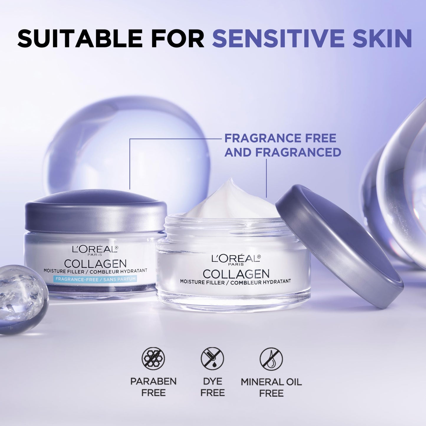 L'Oreal Paris Collagen Moisture Filler Facial Moisturizer, Fragrance Free, Anti Aging Face Cream, Non-Greasy Skin Care Formula For Up to 48HR Beauty & Personal Care L'Oreal Paris