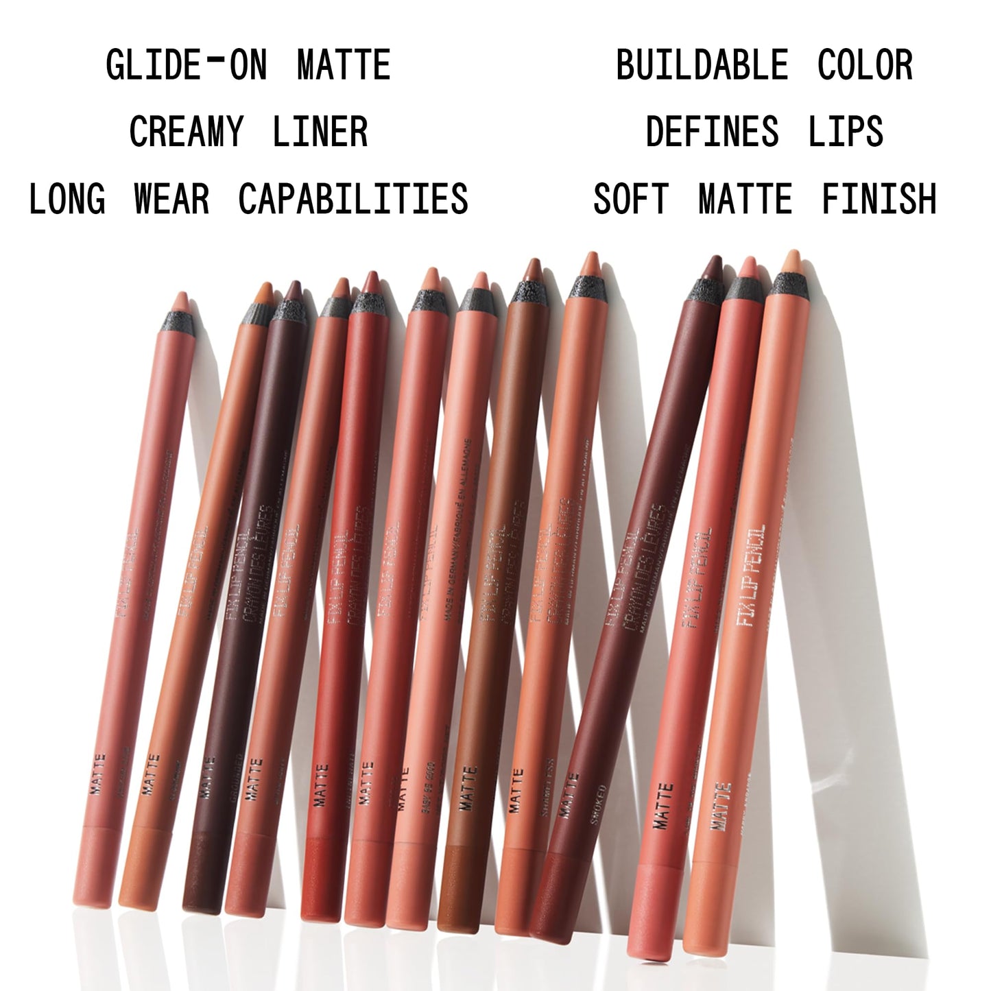about-face Matte Fix Lip Pencil Sound The Alarm - Long-Wear, Creamy Matte Lip Liner with Hyaluronic Acid & Vitamins C & E - Vegan, Cruelty-Free, Clean Beauty & Personal Care aboutface
