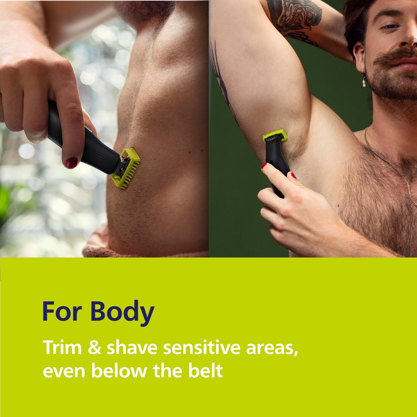 Philips Norelco OneBlade Pro 360 Face + Body Electric Shaver, Beard Trimmer and Groomer, with 360 Blade Technology, 14-Length Precision Comb, Body Beauty and Personal Care Norelco