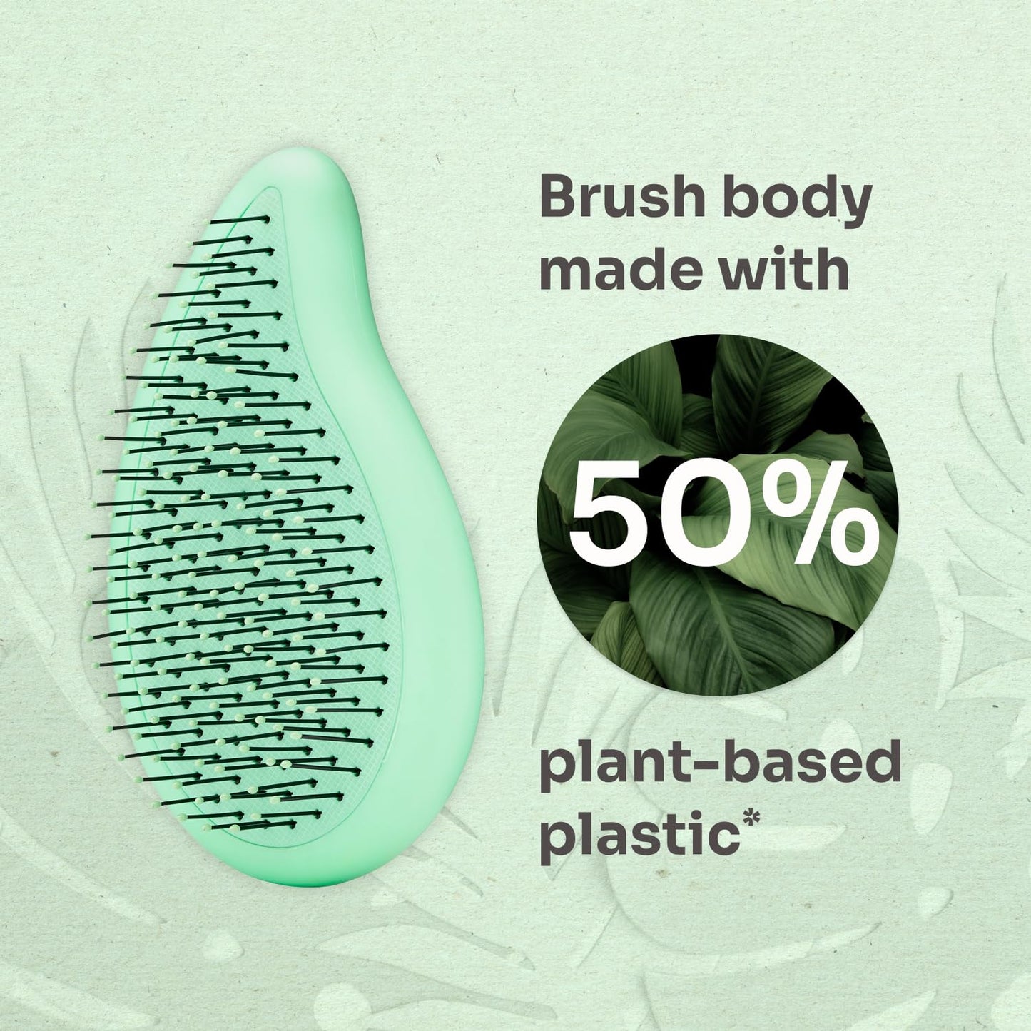 Wet Brush Go Green Palm Detangling Hair Brush Infused with Tea Tree Oil - Pain-Free Ultra-Soft Detangler Bristles Glide Through Tangles with Ease Beauty & Personal Care Wet Brush