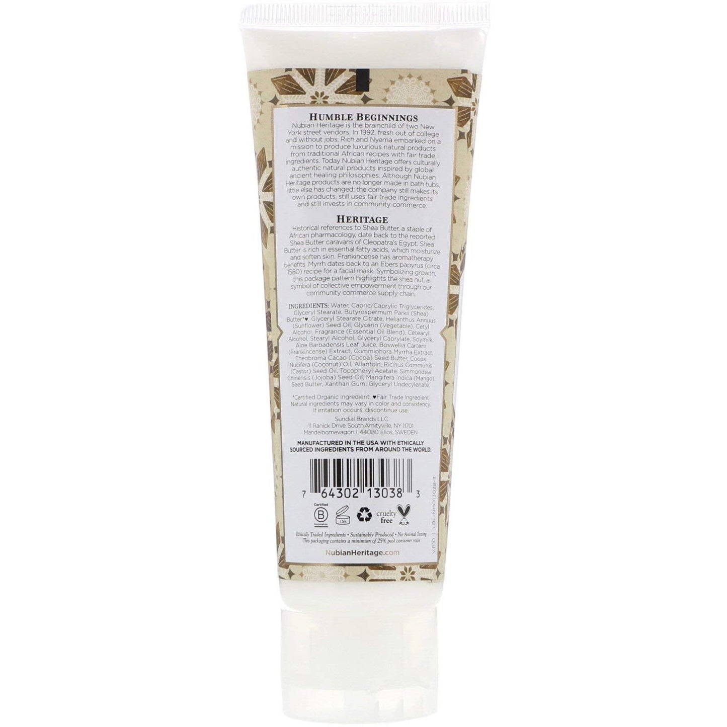 Nubian Heritage: Raw Shea Butter Hand Cream, 4 oz (4 pack) Beauty & Personal Care Nubian Heritage