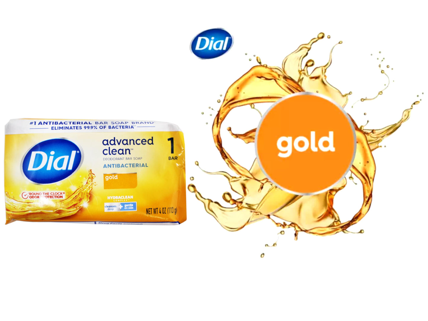 Dial Bar Soap Gold 4 Ounce 8 Count Anti-Bacterial Beauty & Personal Care Dial