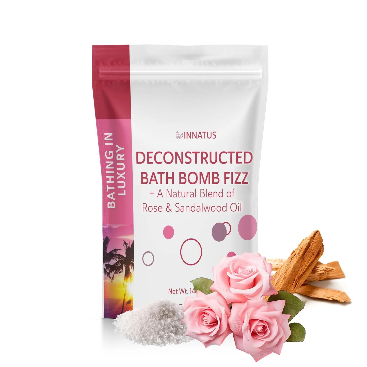 Sea Salt Fizzy Deconstructed Sleeping Beauty Bath Bomb - 14oz Bath Fizz - Infused with Natural Oils for Deep Relaxation (Peppermint) Beauty and Personal Care INNATUS