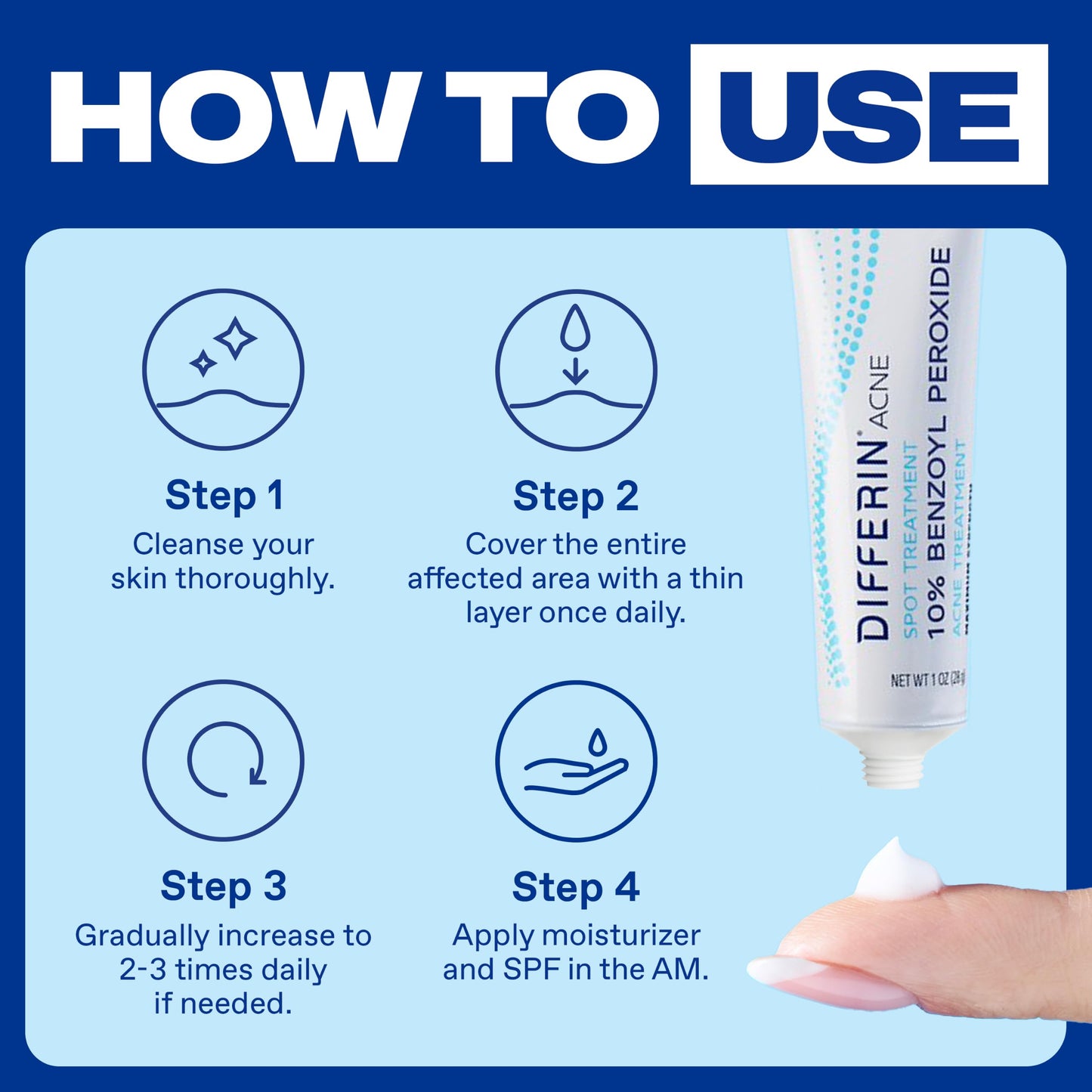 Differin Acne Spot Treatment, Max Strength, 10% Benzoyl Peroxide, 1 fl oz Beauty and Personal Care Differin