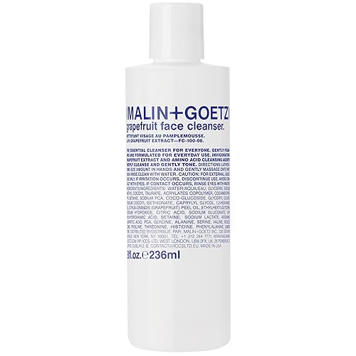 MALIN+GOETZ Grapefruit Face Cleanser | Gentle 3-in-1 Foaming Gel Vitamin-Rich Grapefruit, Amino Acids + Coconut-Based Surfactants | Purifies, Balances Beauty & Personal Care MALIN+GOETZ