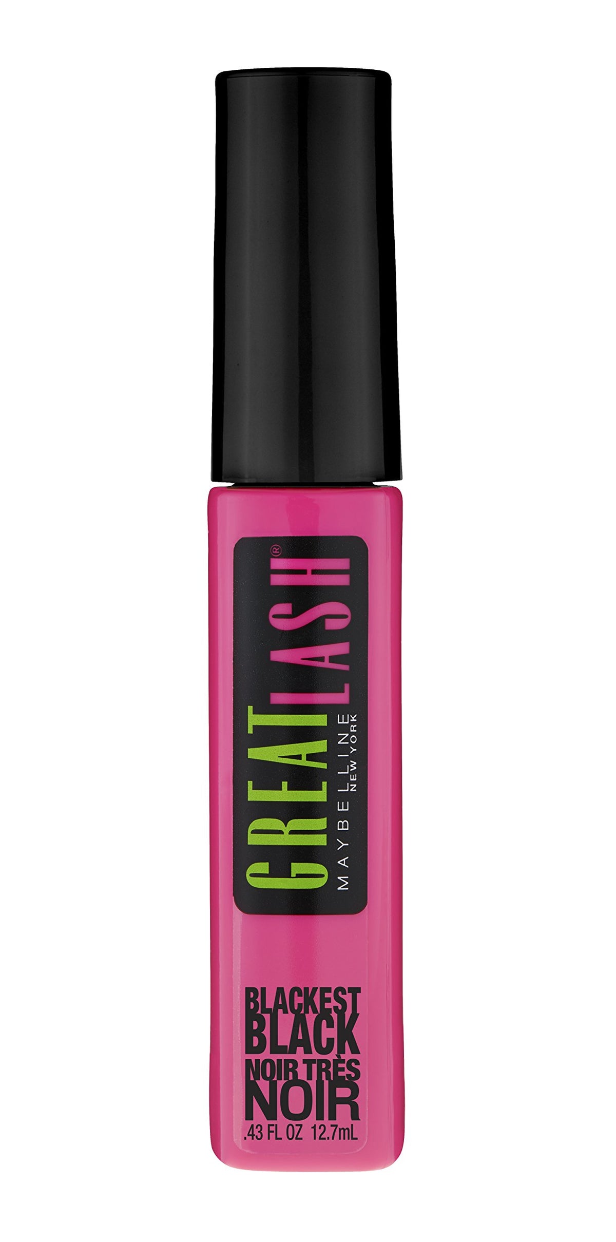 Maybelline New York Great Lash Washable Mascara Makeup, Blackest Black, 2 Count
