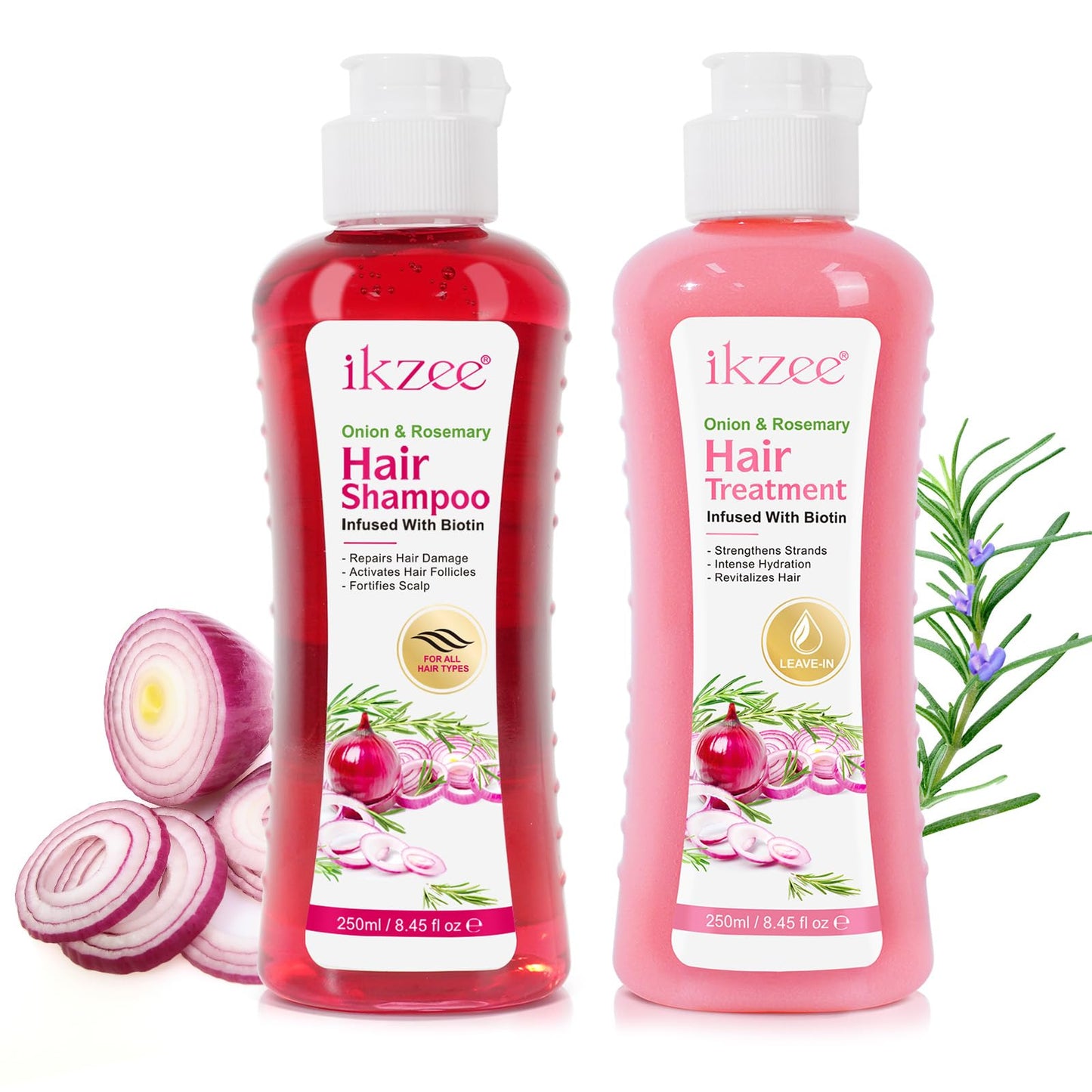 FSLHCY Onion Biotin and Rosemary Shampoo and Treatment Set, All Hair Types Conditioner Hair Care, Thinning Hair, Reduce Hair Loss -Soft and Shine Beauty & Personal Care FSLHCY