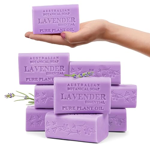 Australian Botanical Soap, 6.6 OZ, Lavender and Essential Oil, Triple Milled Bars made with a Natural Soap Base and Enriched with Organic Shea Butter Beauty & Personal Care Australian Botanical Soap