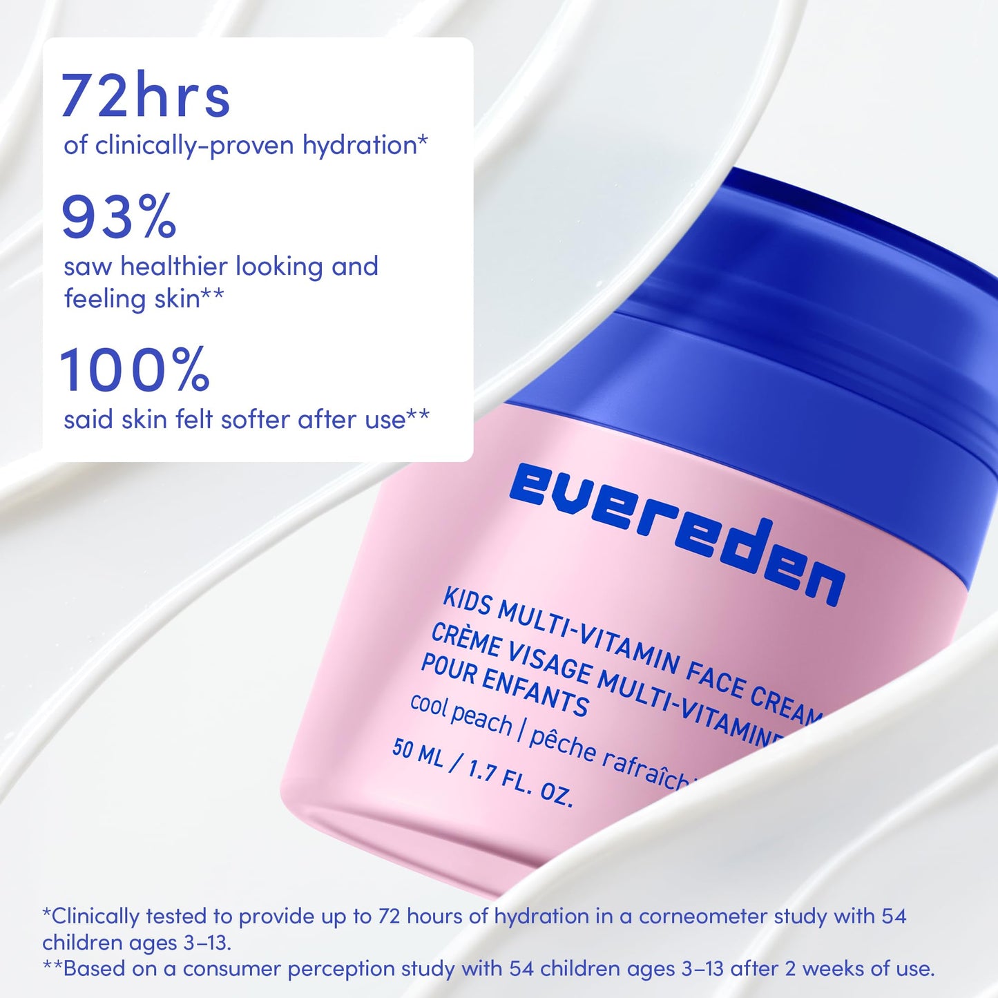Evereden Kids Happy Face Duo (Cool Peach) - Multi-Vitamin Face Wash & Face Cream Set - Clean & Vegan Skin Care for Kids 3+ - Moisturizing, Nourishing Beauty and Personal Care Evereden