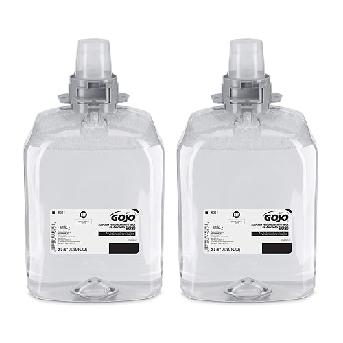 GOJO E2 Foam Handwash with BAK, Fragrance Free, 2000 mL Foam Hand Soap Refill FMX-20 Push-Style Dispenser (Pack of 2) - 6264-02 Beauty & Personal Care GOJO