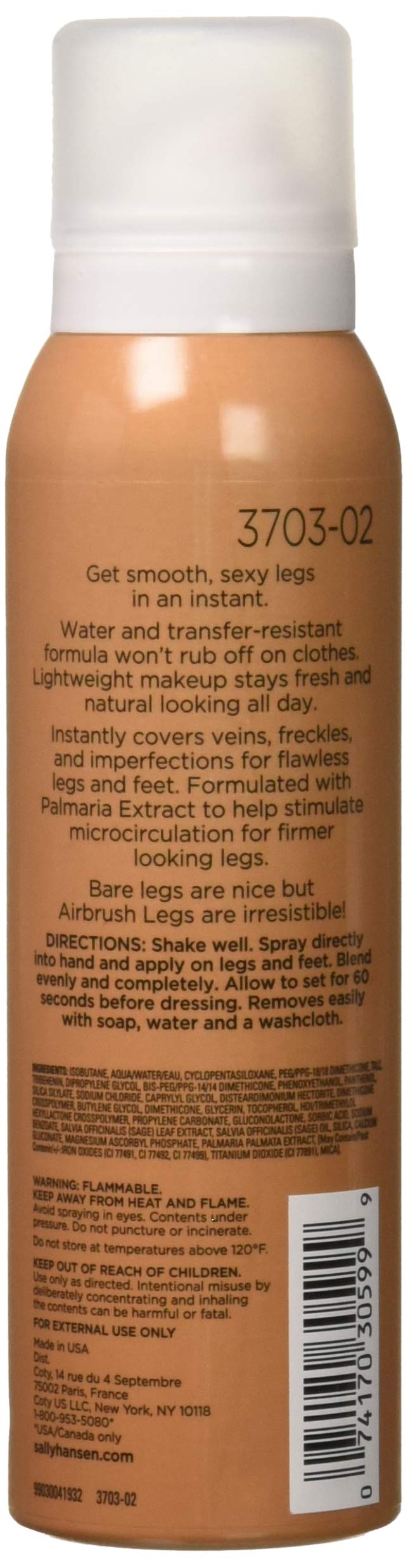 Sally Hansen Airbrush Legs Leg Makeup, Medium Glow, 4.4 oz, Pack of 4 Beauty & Personal Care Sally Hansen