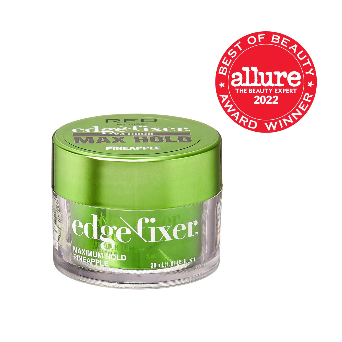 Red by Kiss Edge Fixer 24 Hour Maximum Hold Edge Wax No Flaking Biotin B7 Infused Hair Gel 1.01 fl.oz Beauty & Personal Care Red by Kiss