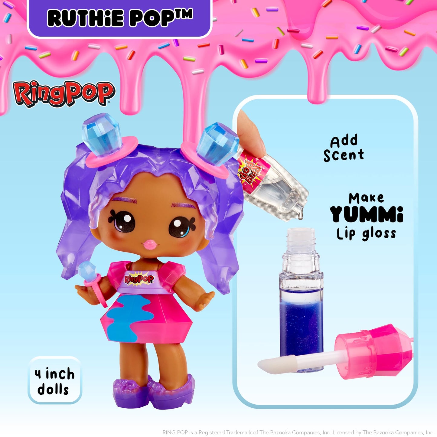 Yummiland Lip Gloss Doll- Licensed Sweets- Ring Pop Beauty & Personal Care Yummiland