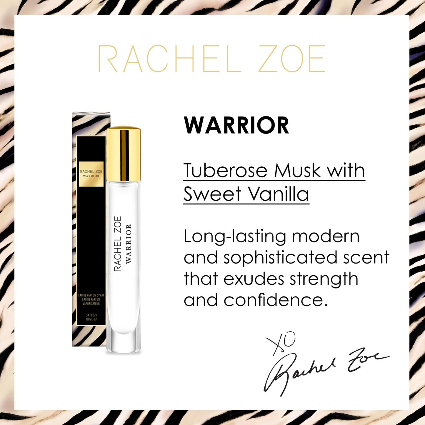 Rachel Zoe Warrior - 0.34 oz Eau de Parfum Mini Spray - Perfectly Balanced Feminine Perfume for Women - Awaken the Senses with a Lasting Signature Beauty & Personal Care Rachel Zoe