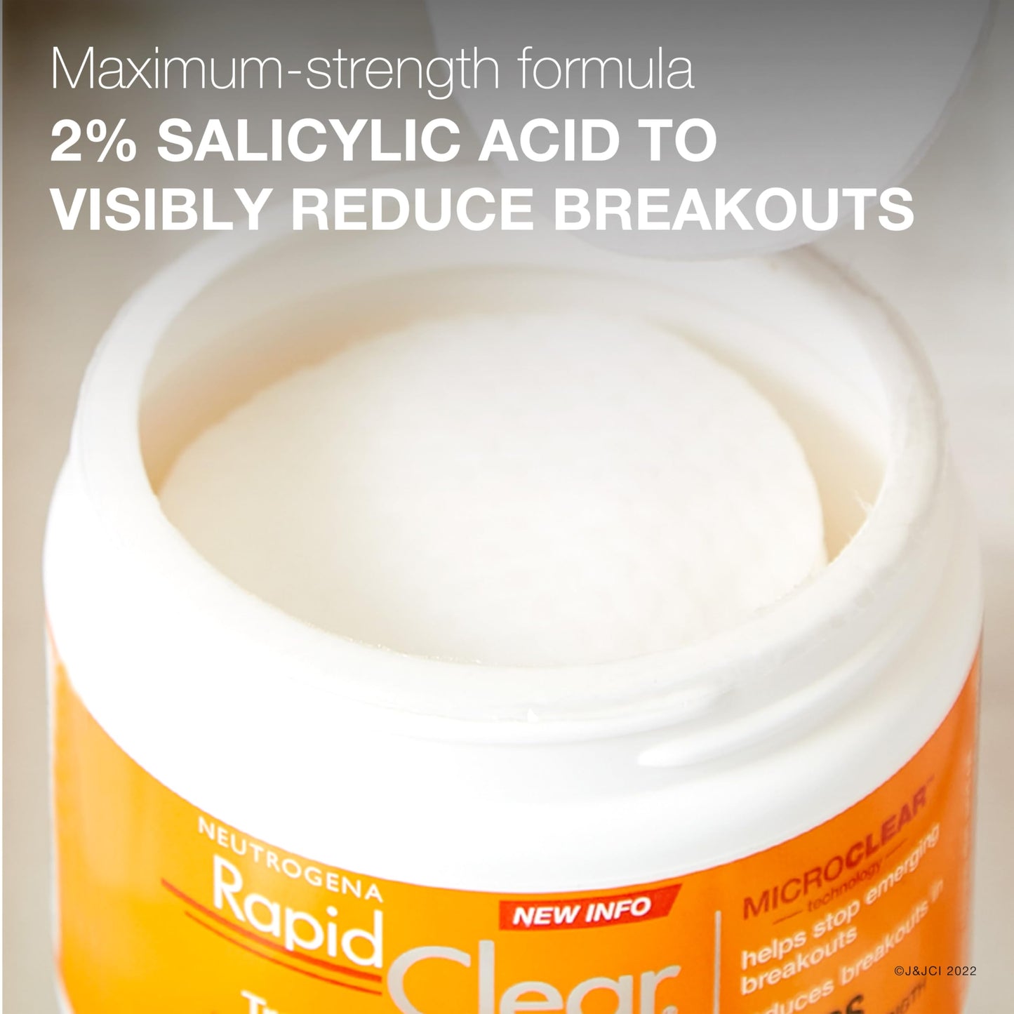 Neutrogena Rapid Clear Maximum Strength Acne Face Pads with 2% Salicylic Acid Acne Medication to Help Fight Breakouts, Oil-Free Facial Cleansing Pads Beauty & Personal Care Neutrogena
