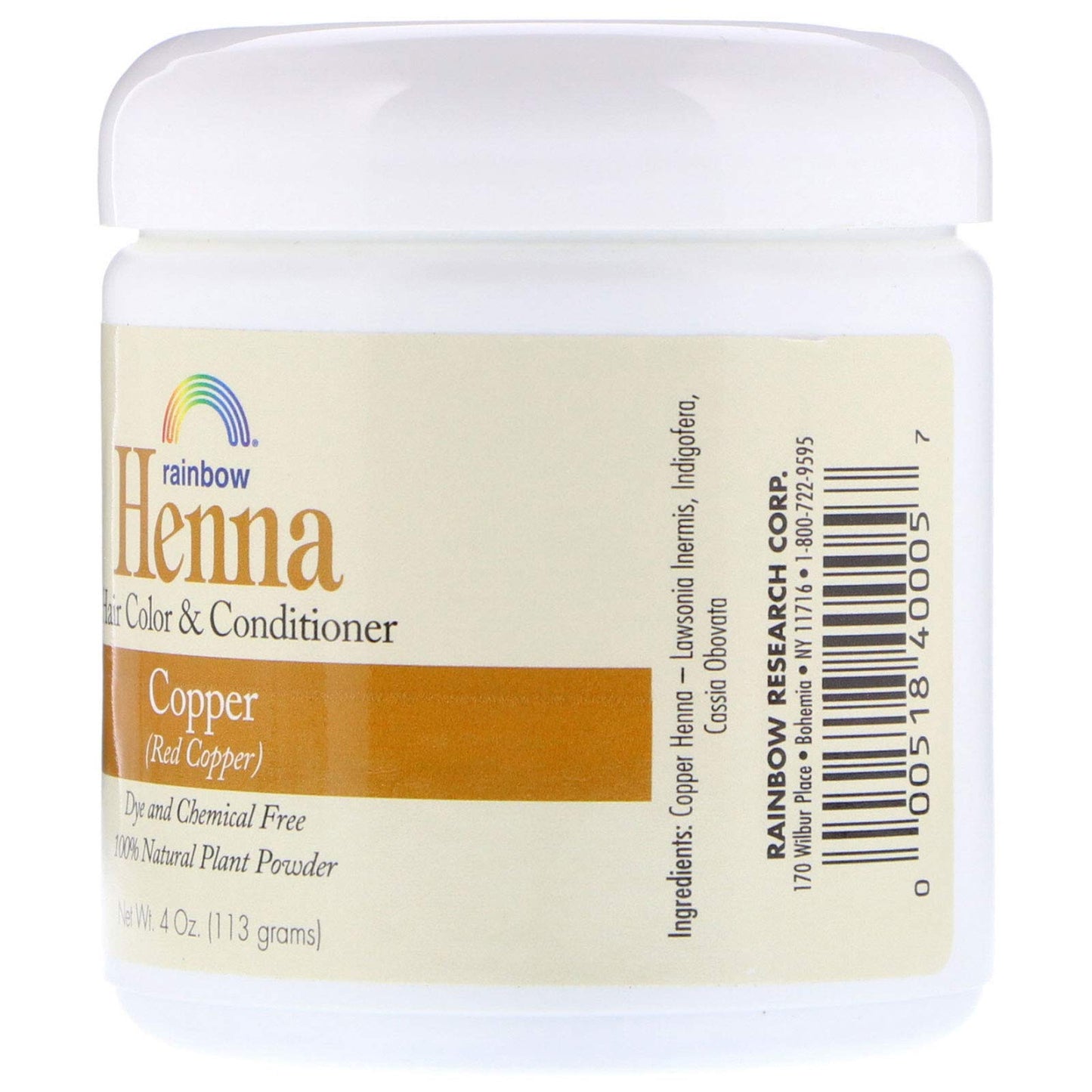 Rainbow Research Henna Copper 4 Ounces (4 Pack) Beauty & Personal Care Rainbow Research
