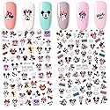 2Pieces 3D Mouse Nail Stickers Cute Kawaii Cartoon Nail Stikers Self-Adhesive Nail Decals for Women Girls Kids Nail Art Stickers (75+Decals) Beauty & Personal Care Emifunny