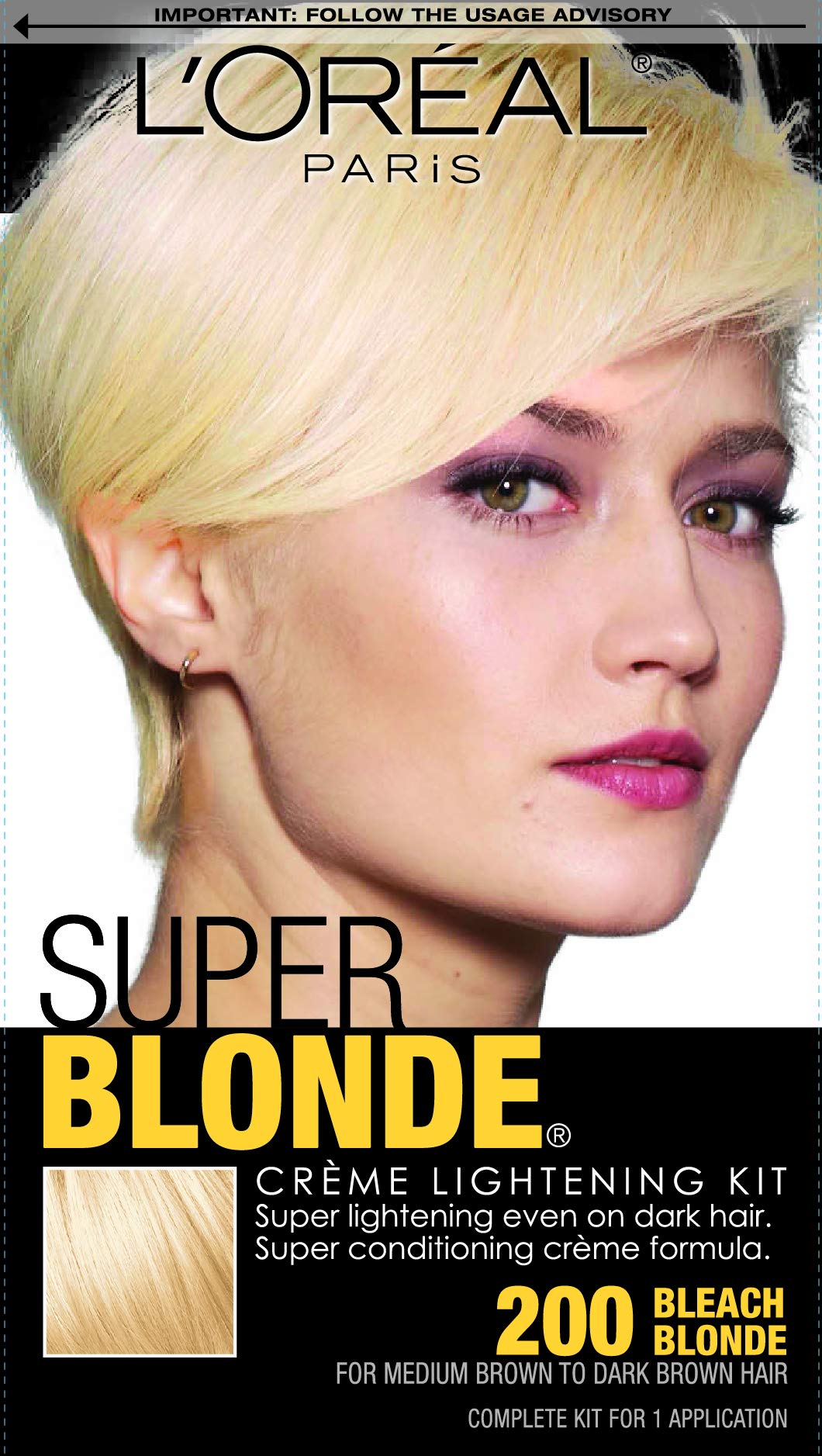L'Oreal Paris Super Blonde Creme Lightening Kit, 200 Bleach Blonde Beauty & Personal Care L'Oreal Paris