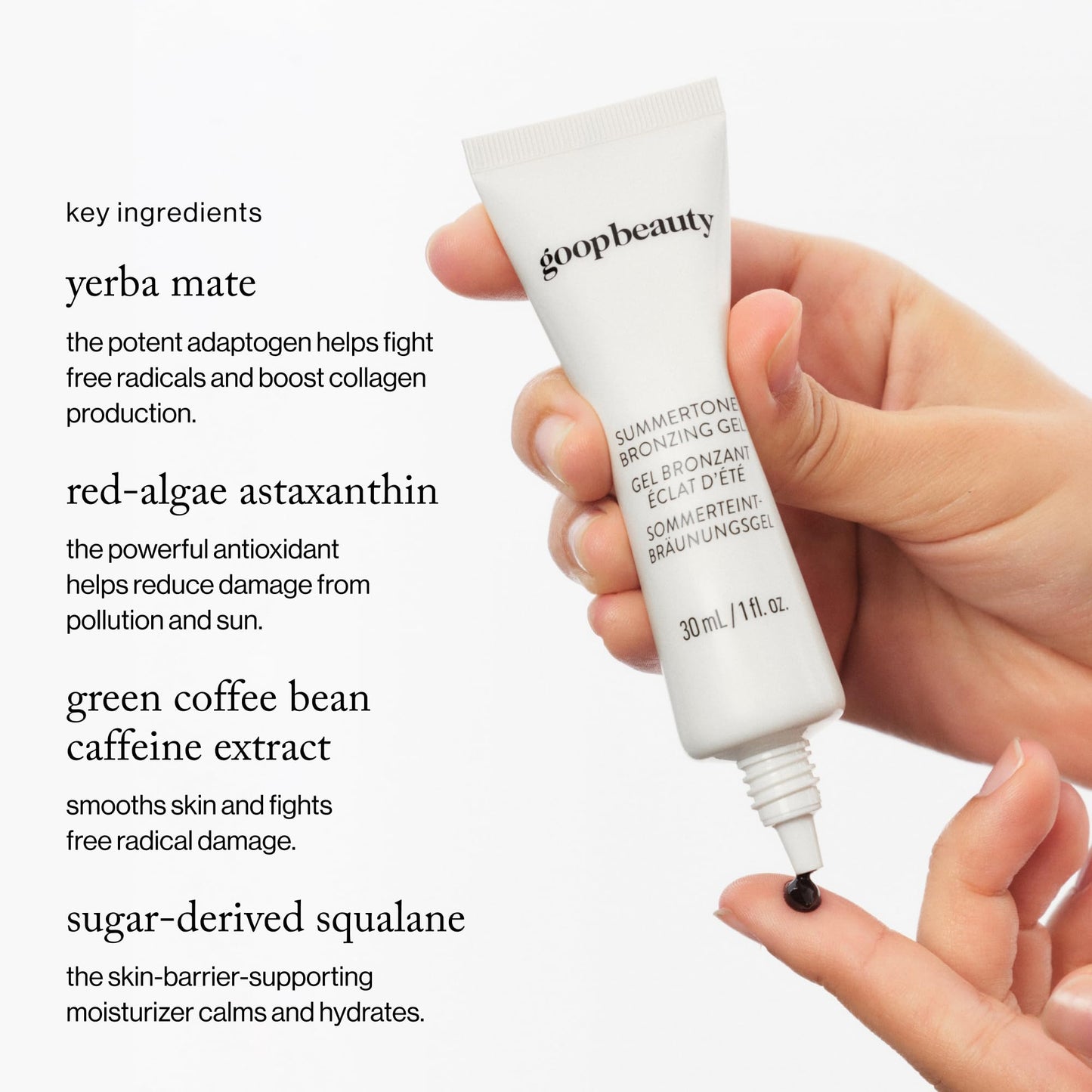 goop Beauty Summertone Bronzing Gel | Hydrating Skin Tint for a Sun-Kissed Glow | Vitamin E & Red Algae Astaxanthin | 1 fl oz Beauty & Personal Care goop