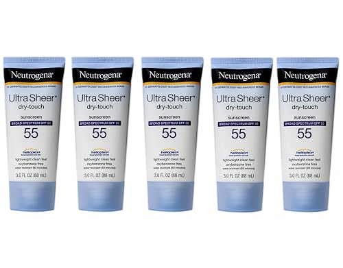 Neutrogena Ultra Sheer Dry-Touch Sunscreen SPF 55 3 oz (5 Pack) Beauty & Personal Care Pharmapacks