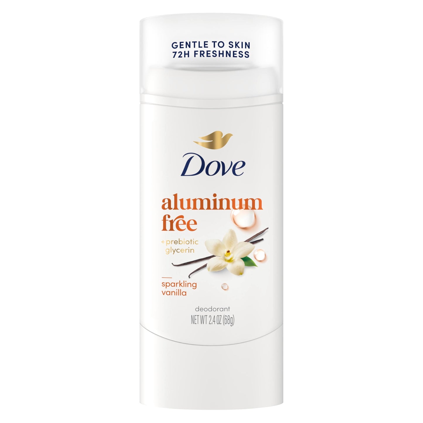 Dove Deodorant Stick Sparkling Vanilla for 72 Hour Odor Protection Aluminum Free 2.4 oz Beauty and Personal Care Dove