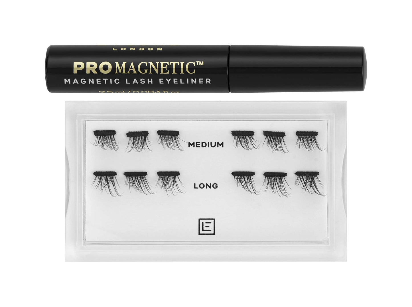 Eylure PROMAGNETIC Magnetic Eyeliner and False Lashes Kit, Faux Mink Flares, Medium and Long, No Glue Needed Beauty & Personal Care Eylure