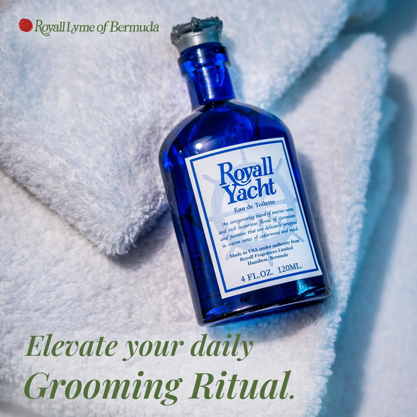 Royall Yacht Eau de Toilette, Classic Aftershave Cologne for Men with Bay Rum, Royal Lyme Fine Perfume Scent, Fragrance Gift, Masculine Grooming Beauty & Personal Care ROYALL LYME