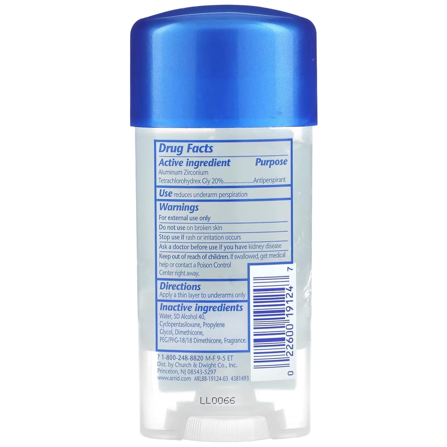 Arrid Extra Extra Dry Clear Gel Antiperspirant and Deodorant, Cool Shower 2.6 Oz (Pack of 3) Beauty & Personal Care Arrid
