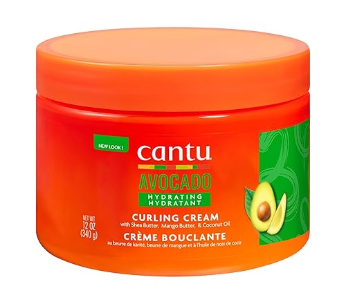 Cantu Avocado Silicone-free Hydrating Curling Hair Styling Cream with Shea Butter, 12 Ounce Beauty & Personal Care Cantu