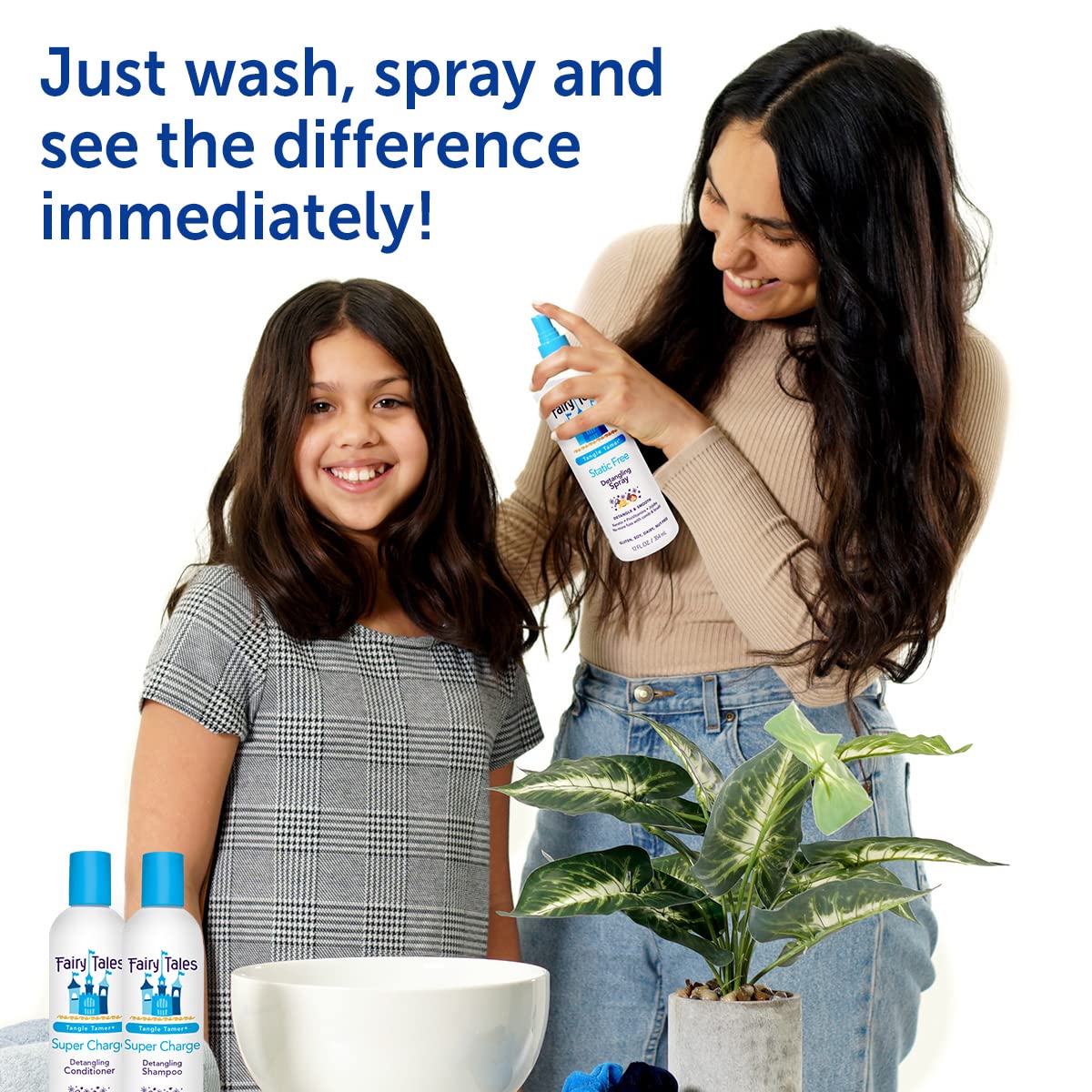 Fairy Tales Tangle Tamer Detangling Shampoo and Conditioner for Kids plus Detangling Spray - Ultra Moisturizing and Anti Frizz Protection - Paraben Beauty & Personal Care Fairy Tales