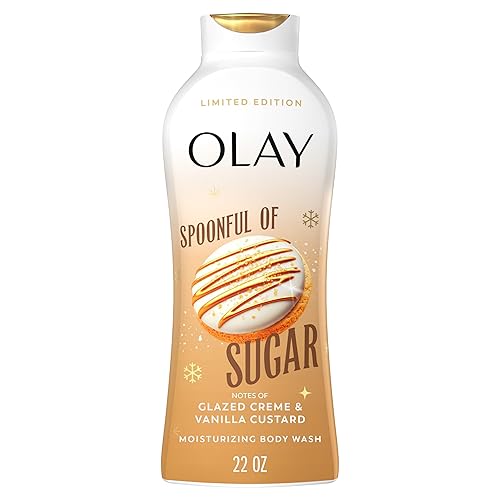 Olay Body Wash for Women, Hydrating & Moisturizing, Holiday Edition, With Plant Based Cleansers, B3 Complex, For All Skin Types, Spoonful of Sugar Beauty & Personal Care Olay