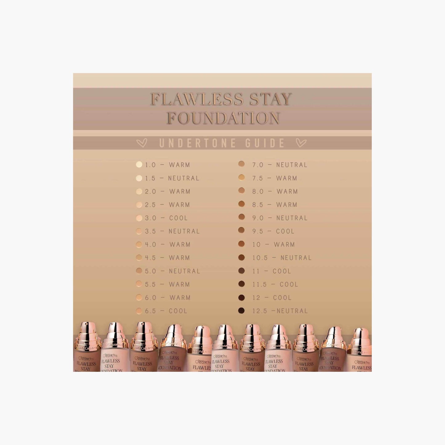 Flawless Stay Foundation (Shade 2.5) Beauty & Personal Care Beauty Creations