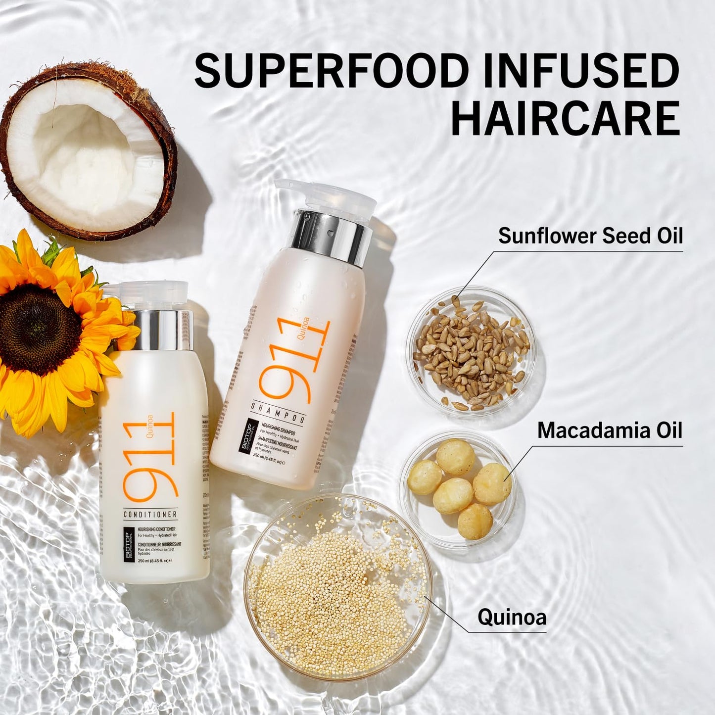 Biotop Professional 911 Quinoa Hydrating Styling Cream - Made with Quinoa and Hyaluronic Acid - Moisturizing and Smoothing for Frizz Control and Hair Beauty and Personal Care Biotop Professional