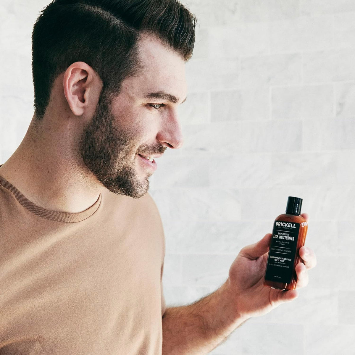 Brickell Men's Daily Essential Face Moisturizer for Men, Natural and Organic Fast-Absorbing Face Lotion with Hyaluronic Acid, Green Tea, and Jojoba, 4 Beauty & Personal Care Brickell Men's Products