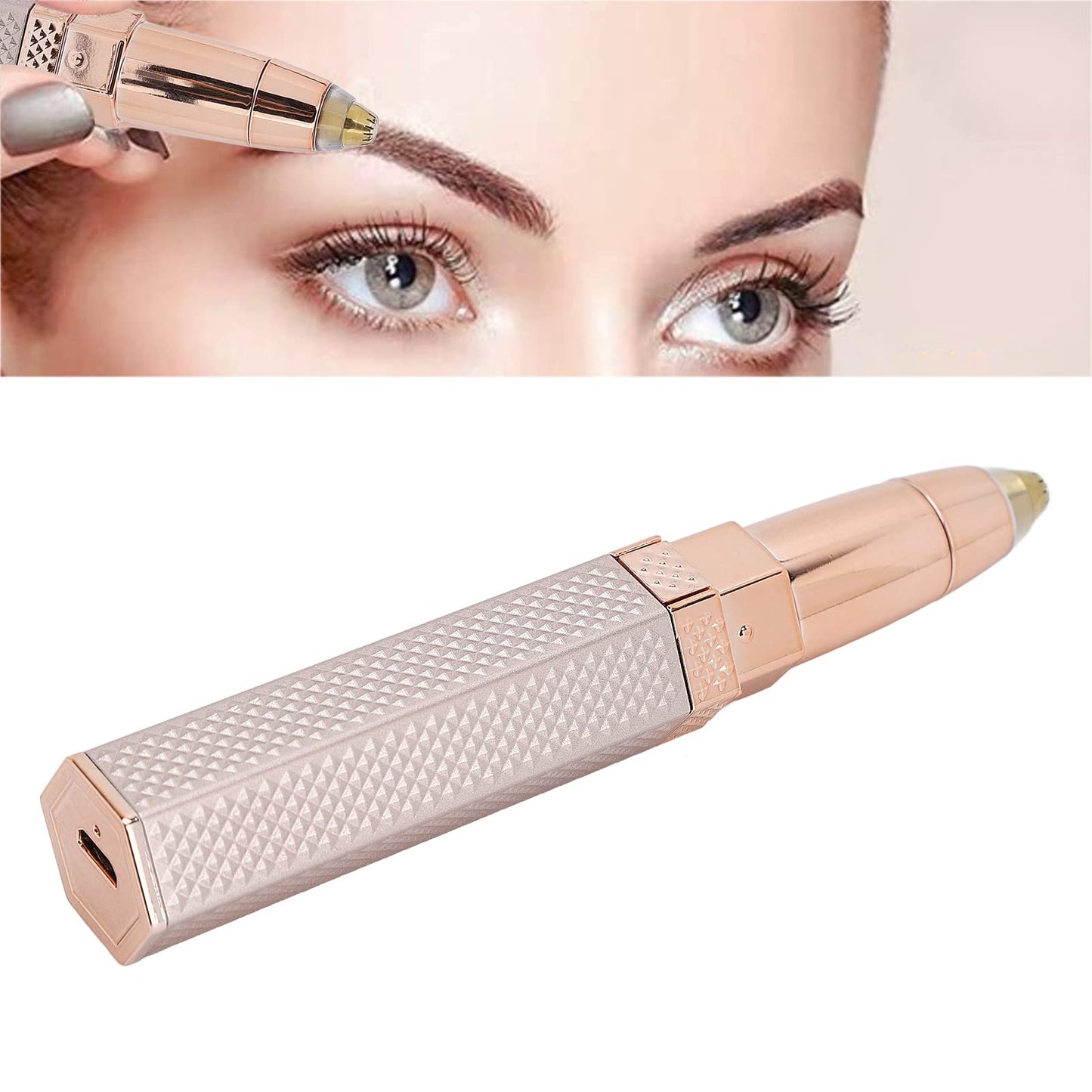 Dioche Facial Hair Remover for Women, 4 in 1 Rechargeable Nose Hair Trimmer & Eyebrow Shaver, Painless Electric Face Shaver for, Chin, Upper Lip Beauty and Personal Care Dioche