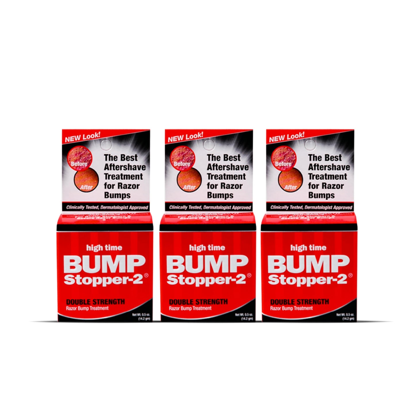 High Time Bump Stopper 2 | Ingrown Hair Treatment After Shave Cream | Razor Bump Treatment | Double Strength Formula | Post Shave Care | 0.5 oz (Pack Beauty and Personal Care high time Default Title