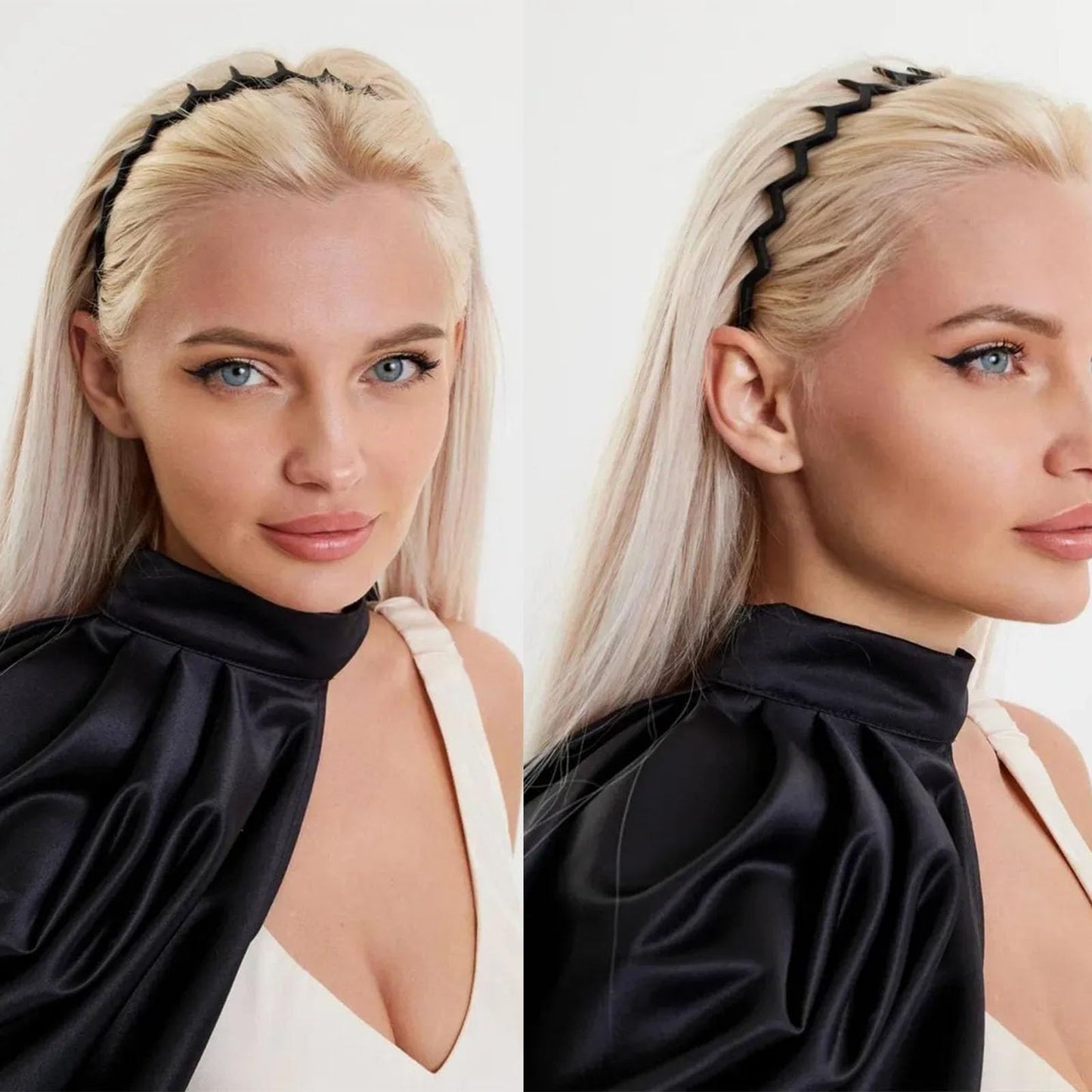 Supgoodom 6 PCS Zig Zag Headbands Plastic Wavy Hair Head Band Comb with Teeth Hoop Accessories for Women Men Girls, Matte Morandi Beauty and Personal Care Supgoodom