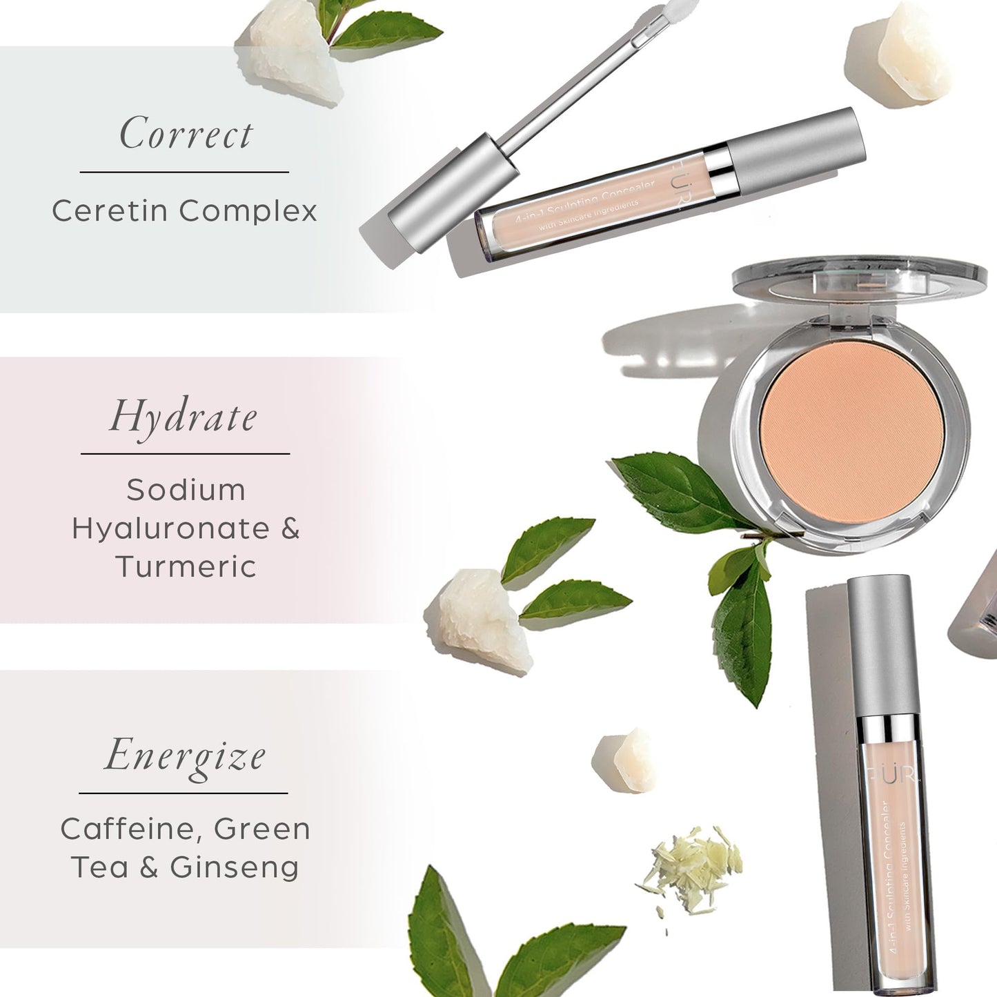 PÜR MINERALS 4-in-1 Sculpting Concealer for Women - Conceals, Brightens, Plumps & Corrects - Hydrating & Moisturizing Makeup Concealer with Medium Beauty & Personal Care PÜR MINERALS