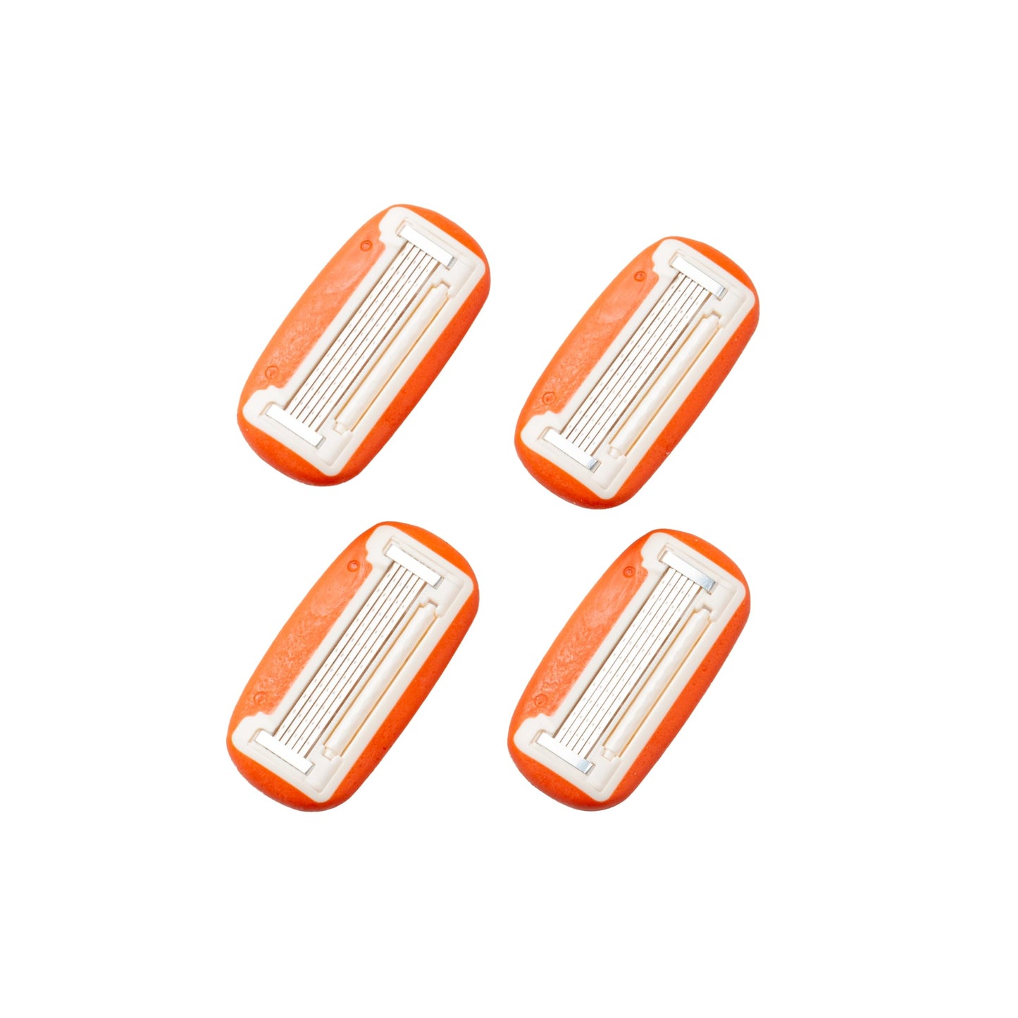 Fler 5-Blade Razor Refills - 4-Pack Women’s Razor Cartridges with lubricating ring enriched with Aloe Vera, Vitamin E & Jojoba Oil, Compatible Only Beauty and Personal Care Fler