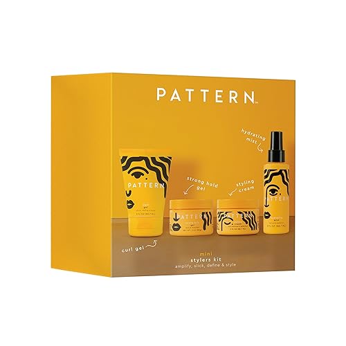 PATTERN Beauty Mini Stylers Kit 3 fl oz. - for Curly, Coily & Tight Textured Hair - Includes Hydrating Mist, Curl Gel, Styling Cream & Strong Hold Gel Beauty & Personal Care PATTERN