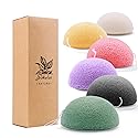 Konjac Facial Sponges for Cleansing Exfoliating - Konjac Face Sponge for Washing Face Body, Natural Cleaning Puff Buff Scrubber for Shower Bath SPA Beauty & Personal Care wokelai
