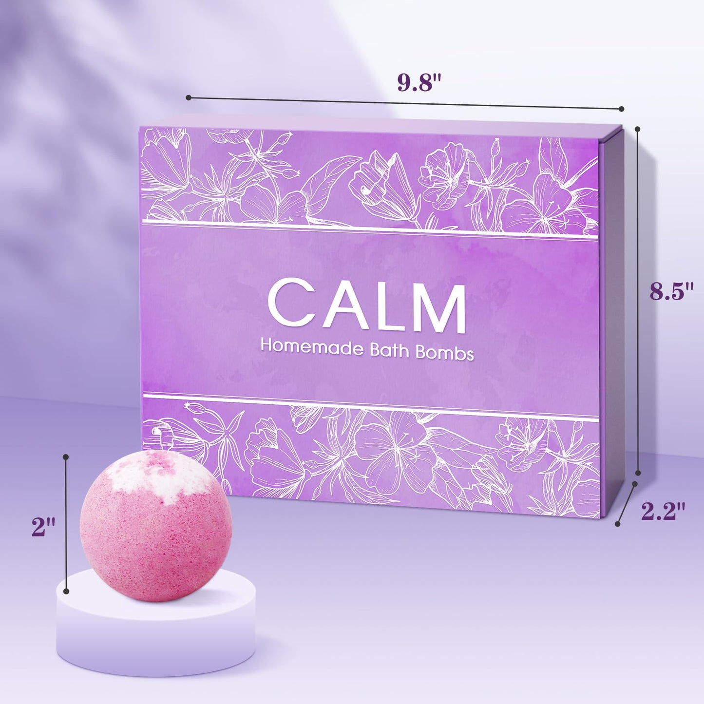 CalmNFiz 20PCS Bath Bombs for Women Presents Set Natural Wonderful Fizz Effect Bath Bomb with Shea Butter & Essential Oils, Bubble Bath Mothers Day Beauty and Personal Care CalmNFiz