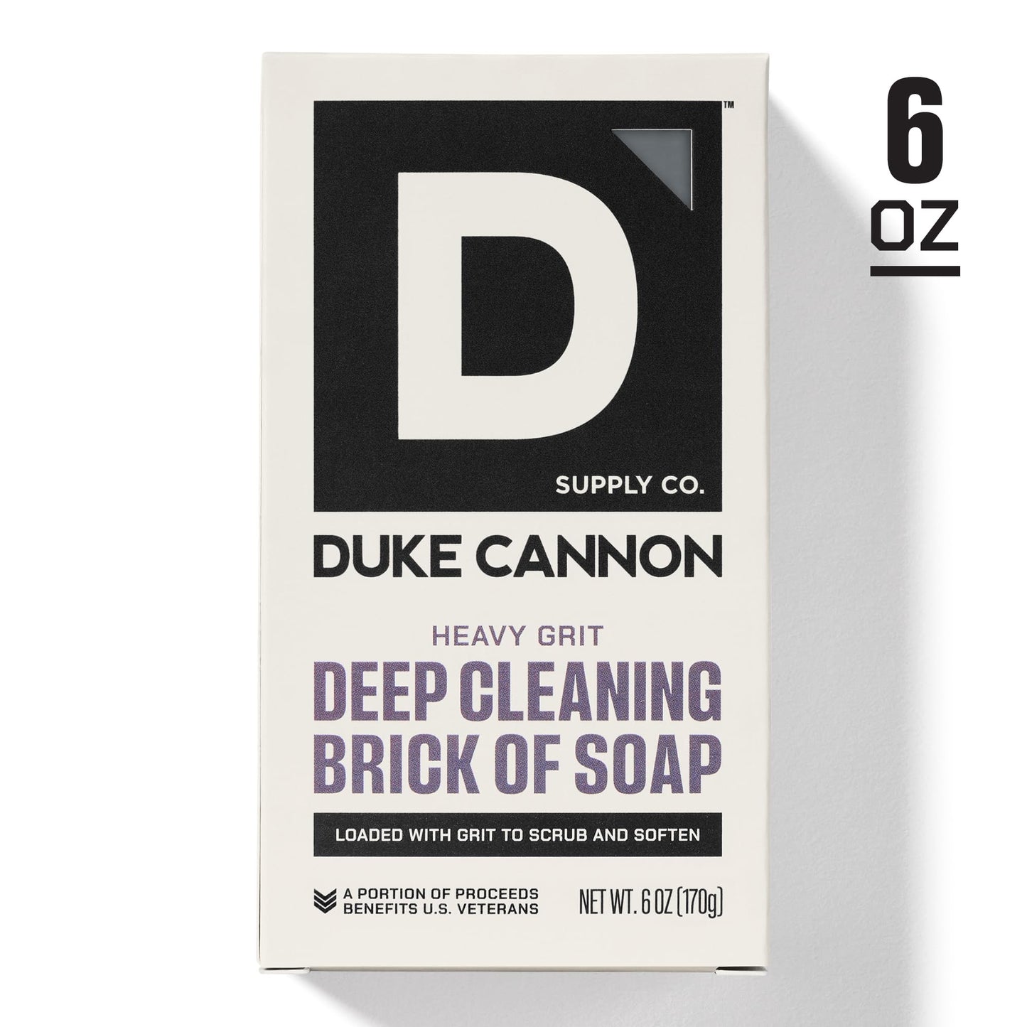 Duke Cannon Supply Co. Heavy Grit Deep Cleaning Brick Of Soap For Men - Aloe Vera + Shea Butter - Mandarin and Mint (6oz) Beauty & Personal Care Duke Cannon Supply Co.