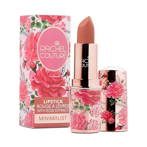 Rachel Couture Matte Lipstick with High Impact Color | Vegan & Cruelty Free | Infused with Rose Extract - 0.12 Oz - Minimalist Beauty & Personal Care Rachel Couture