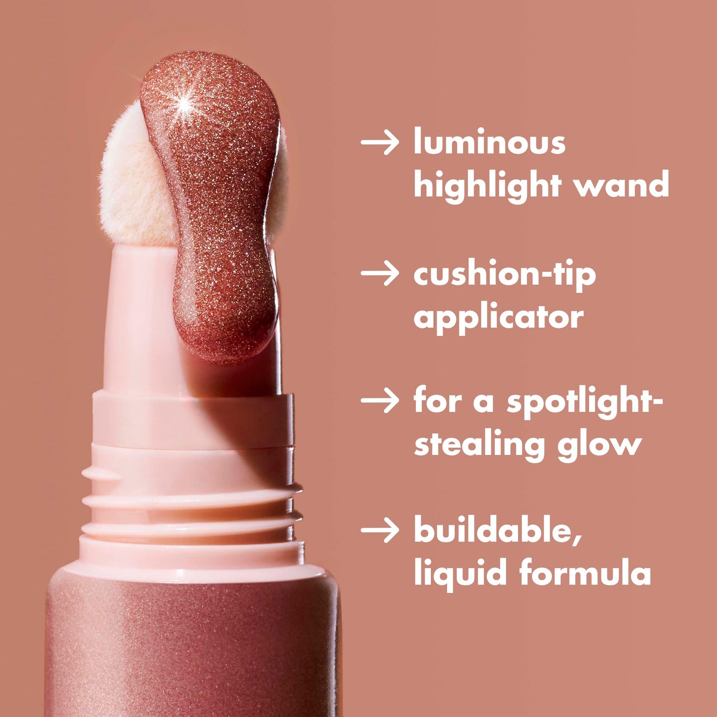 e.l.f. Halo Glow Highlight Beauty Wand, Liquid Highlighter Wand For Luminous, Glowing Skin, Buildable Formula, Vegan , Starstruck Beauty & Personal Care e.l.f.
