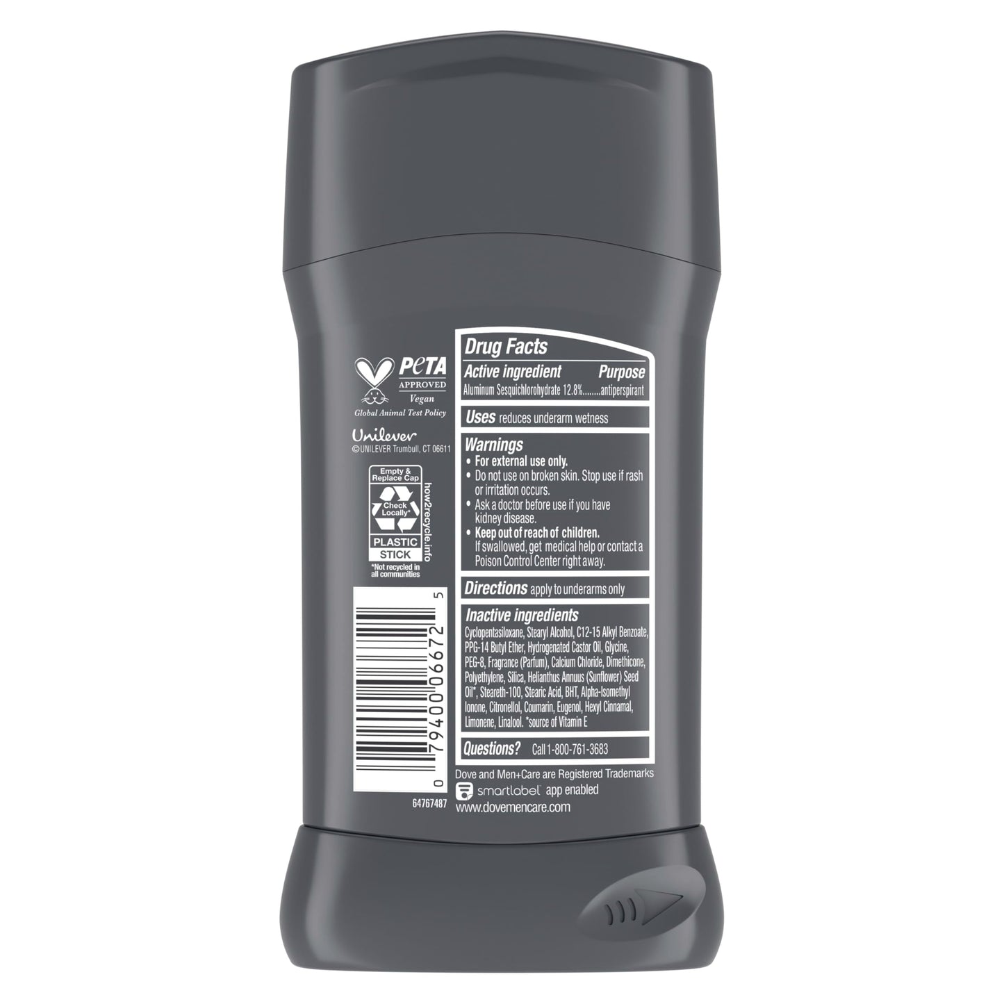 Dove Men+Care Men's Antiperspirant Deodorant Stick Extra Fresh With 72-hour Sweat & Odor Protection with 1/4 Moisturizing Cream & Long-lasting Citrus Beauty and Personal Care DOVE MEN + CARE